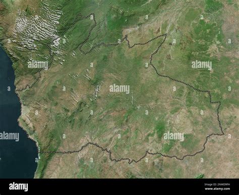 Ruvuma Region Of Tanzania High Resolution Satellite Map Stock Photo