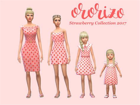 Ororizos Strawberry Dress Collection 2017 Romantic
