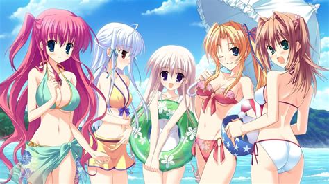 Anime Girl Beach Wallpapers Wallpaper Cave