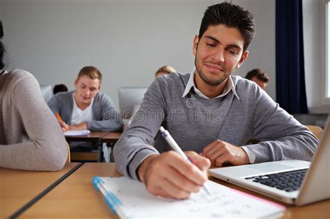 Student Taking Notes In Class Stock Photo Image Of Student School