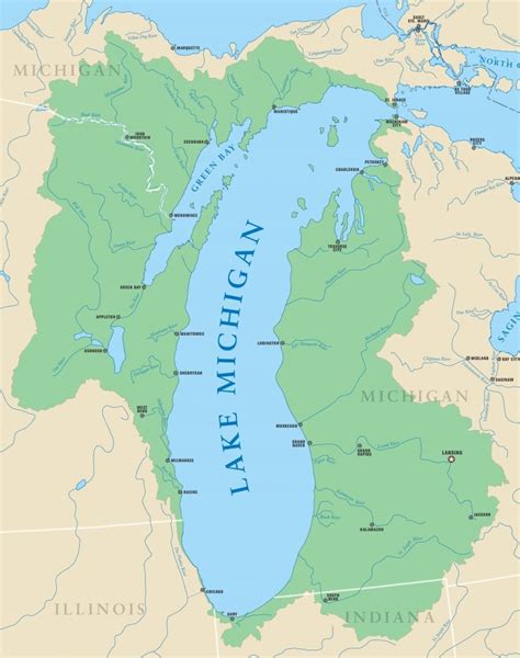 Lago Michigan La Guía De Geografía