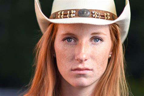 Redhead Redhair Portrait © Rob Marcil Beautiful Red Haired Cowgirl