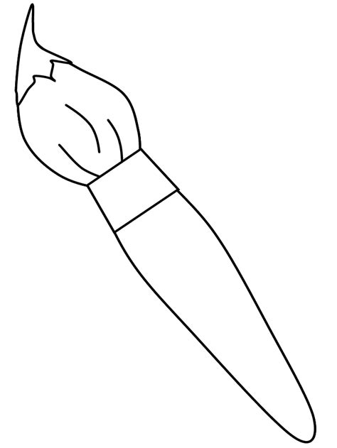 Paintbrush Clipart Outline Clip Art Library