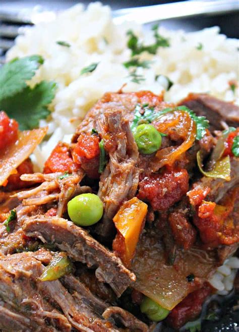 Slow Cooker Ropa Vieja ~ Authentic Cuban Recipe ~ A Gouda Life