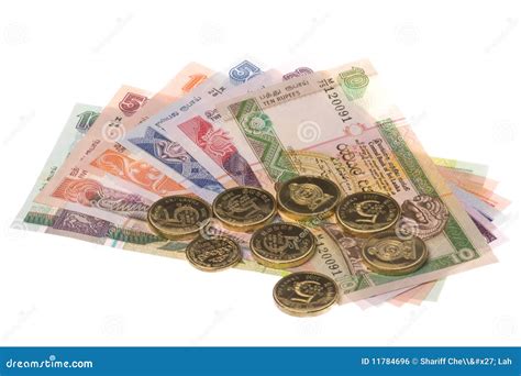 Valuta Dello Sri Lanka Isolata Fotografia Stock Immagine Di