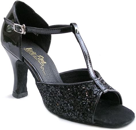 Very Fine Shoes 5004 T Strap Ballroom Dance Shoe Black