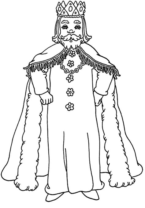 An Old King Coloring Pages : Kids Play Color