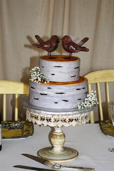 Party Cakes Birch Tree Wedding Cake