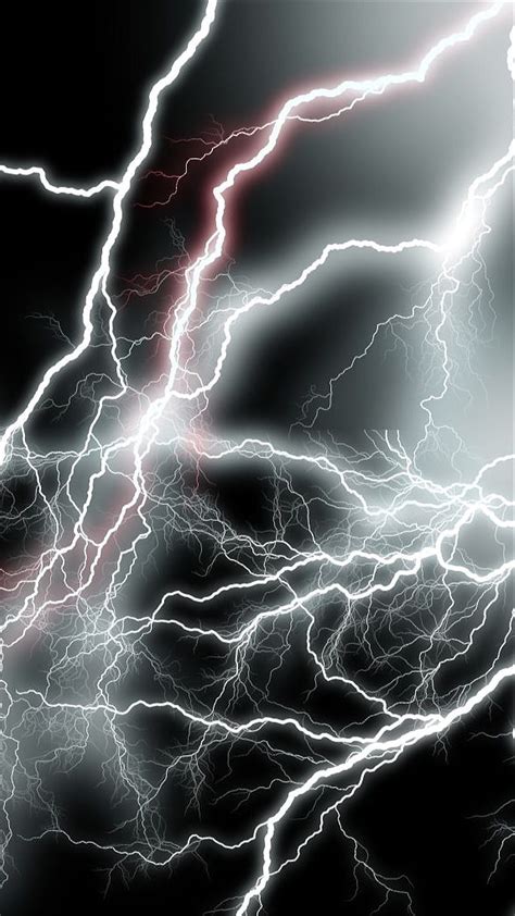 Thunder Cracked Lightning Screen Storm Hd Phone Wallpaper Peakpx