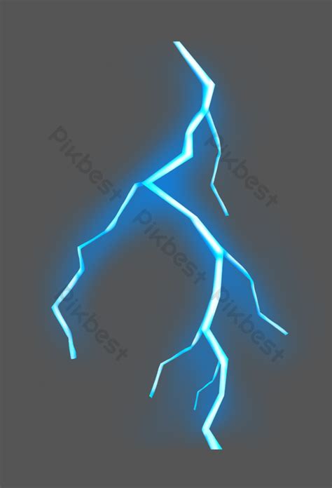 Blue Cartoon Lightning Png Images Psd Free Download Pikbest