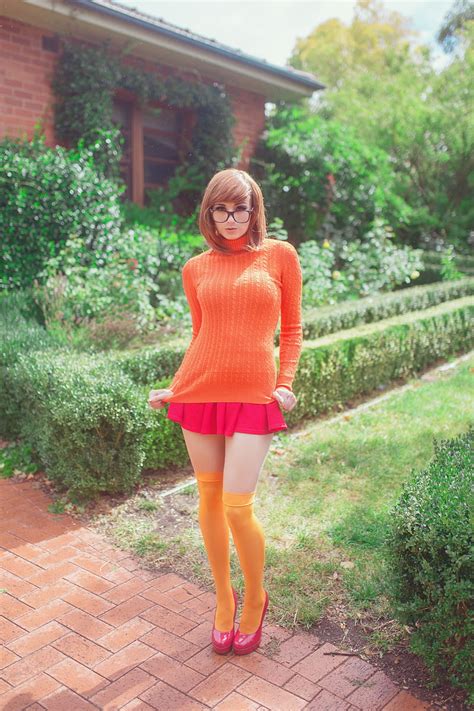 Kayla Erin Women Model Women Outdoors Cosplay Scooby Doo Velma Dinkley Hd Mobile
