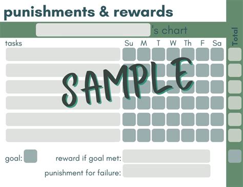punishment and reward chart bdsm etsy australia