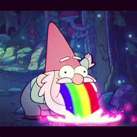 Gravity Falls Gravity Falls Gnome Rainbow Vomit Gravity Falls