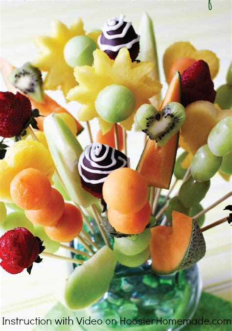 How To Make A Fruit Bouquet Fruit Recipes Mothers Day Brunch Menu Food