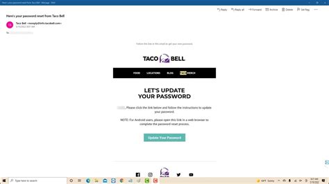 How To Update Your Taco Bell Account Password Youtube