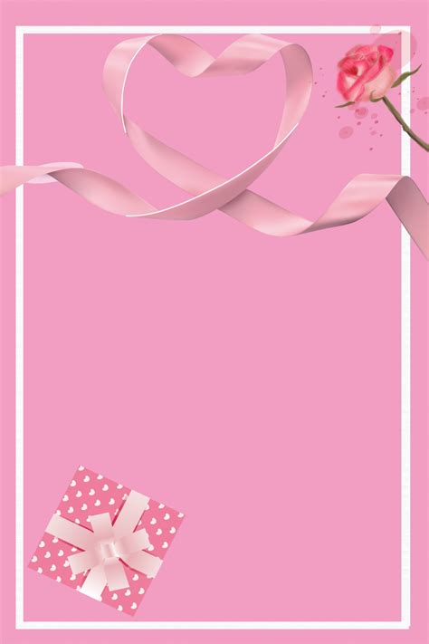 pink 018 valentine s day poster design template background wallpaper image for free download