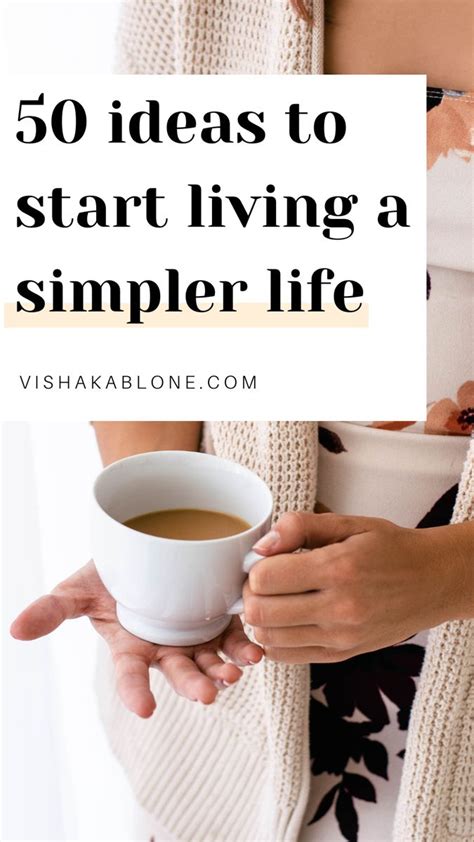 Manual For Simple Living 50 Ideas To Simplify Your Life Simplify Life