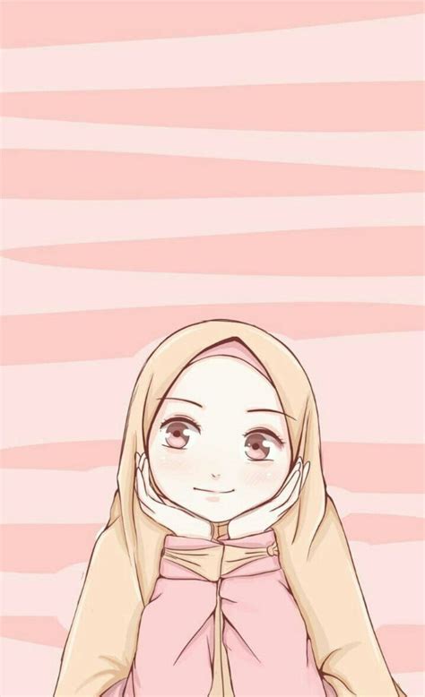Hijab Girl Walpaper Anime Art Beautiful Anime Muslim Hijab Cartoon