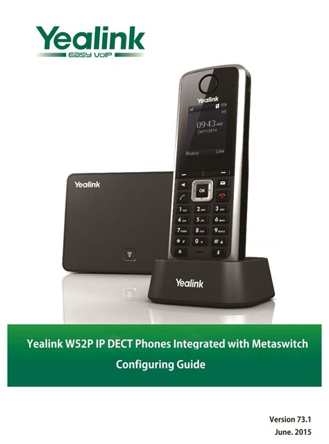 Yealink W52p Configuration Manual Pdf Download Manualslib