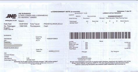 Daftar Bukti Transaksi Via Expedisi Jne Tiki J T Wahana Widas