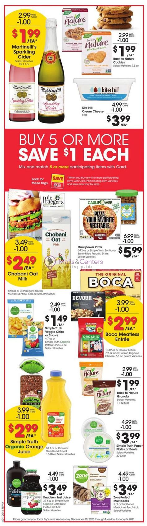 Find fry's food weekly ads, circulars and weekly specials. Fry's Food Stores Weekly ad valid from 12/30/2020 to 01/05 ...