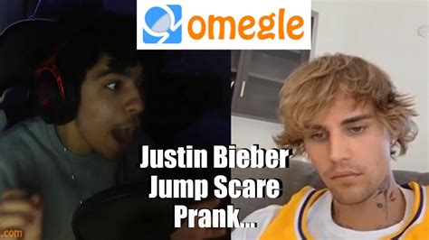 Justin Bieber Omegle Jumpscare Prank Youtube