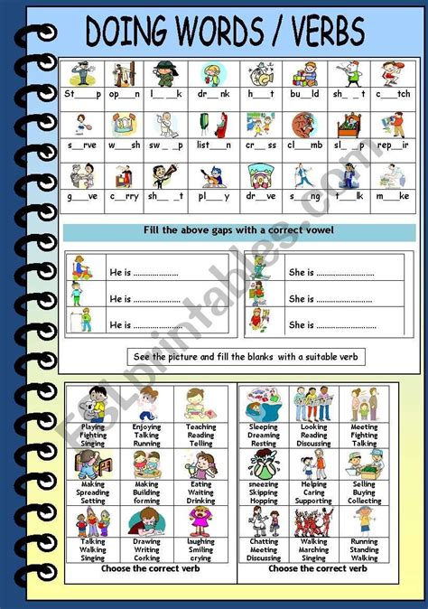 An English Worksheet With Words And Pictures To Help Students Learn How