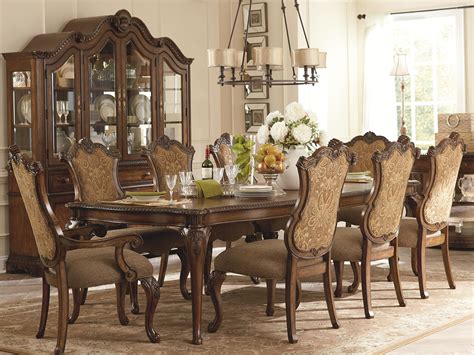 Pemberleigh 9 Piece Table And Chairs Set By Legacy Classic Italian