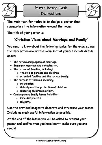 Christian Views About Marriage And Families Gcse Rs Relationships
