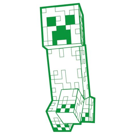 An Image Of A Green Minecraft Creeper