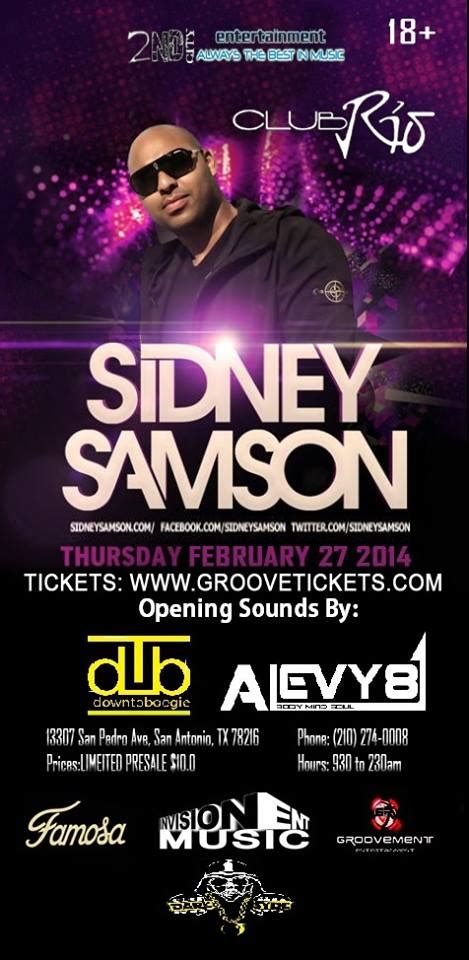 Buy Tickets To Sidney Samson Live In San Antonio