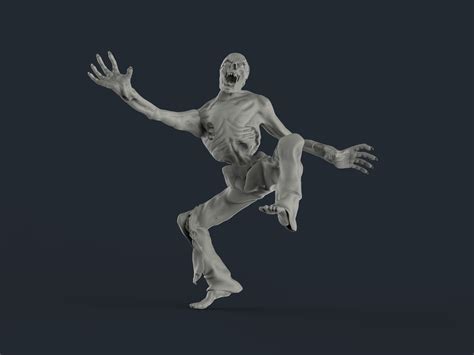 zombie 02 3d model 3d printable cgtrader