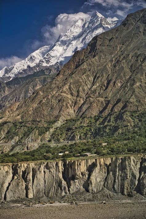 Rakaposhi Peak 7788m From Hunza Valley Gilgit Northern Pakistan Passu