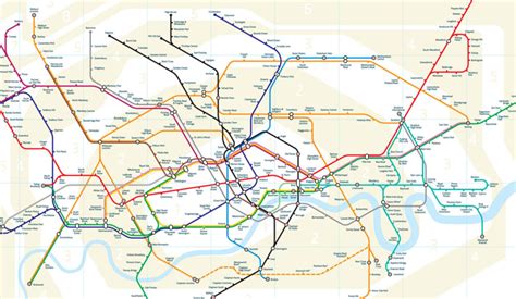 B Map The London Tube Map Redesigned For A Multiscreen World The Best