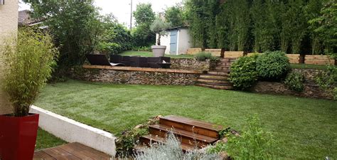 Débroussailler un terrain en pente. Aménagement De Terrain Aménagement Jardin En Pente Douce ...
