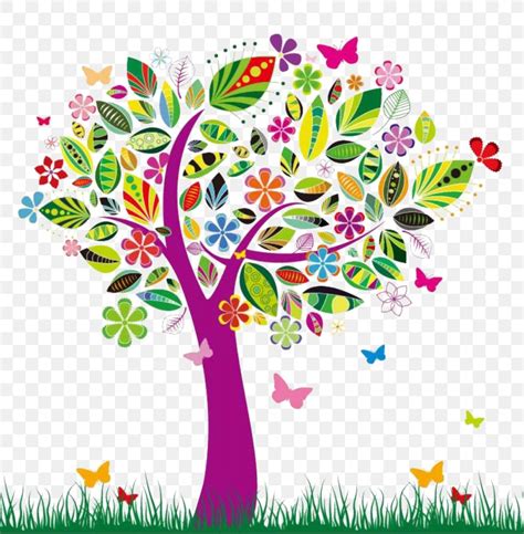 Tree Color Flower Clip Art Png 1024x1045px Tree Abstract Art Area