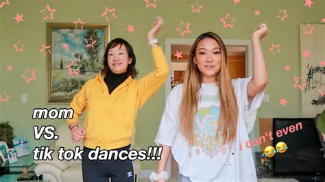 teaching asian mom tik tok dances youtube