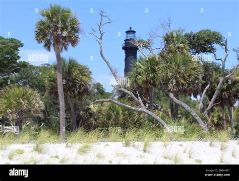 Hunting Island Lighthouse At Hunting Island State Park In South