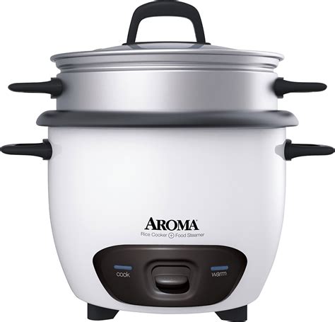 Best Buy AROMA 6 Cup Rice Cooker White ARC 743 1NG