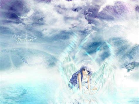 Yukirin Wallpaper Angel Paradise Minitokyo