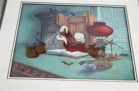 Disney Mickeys Christmas Carol Scrooge Mcduck Limited Edition Cel