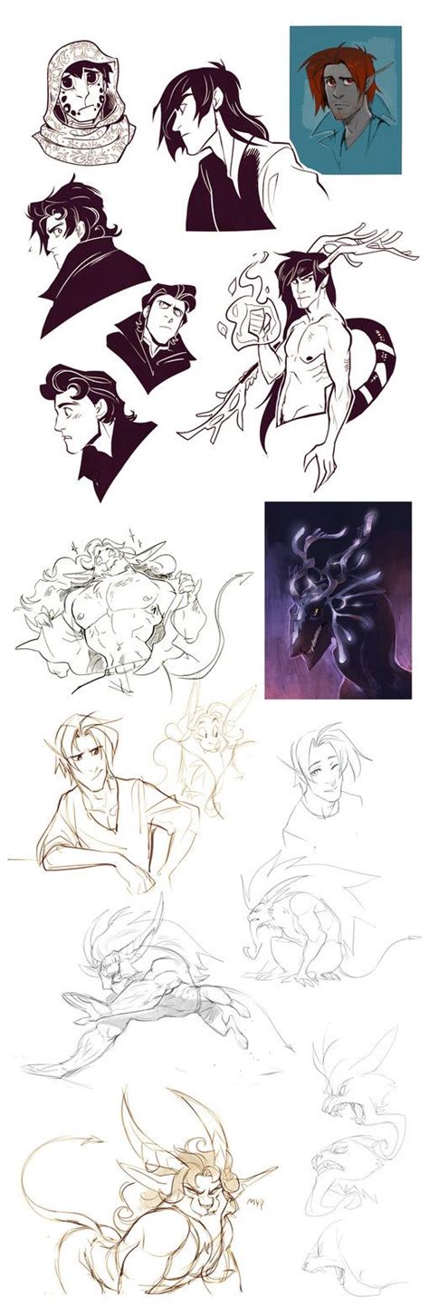 Ocs Sketches6 By Drkav On Deviantart Name Drawings Sketches Drawings