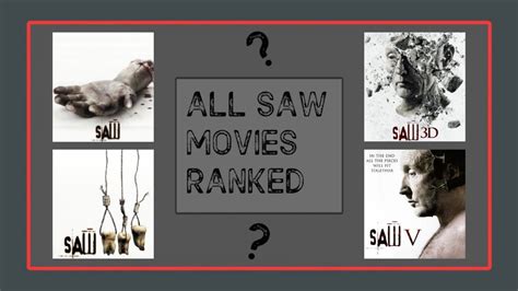 SAW MOVIES RANKED FROM WORST TO BEST YouTube