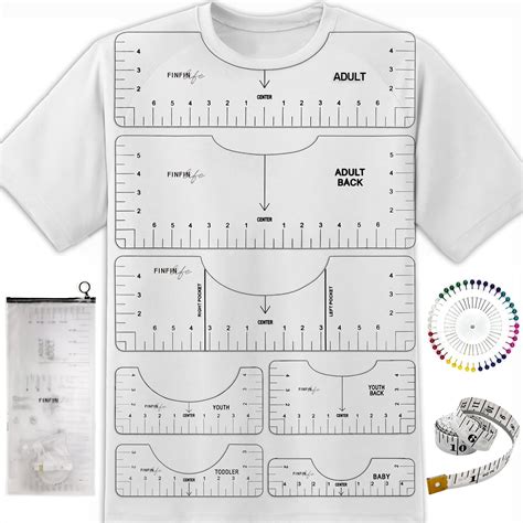 Tshirt Ruler Guide, T Shirt Ruler to Center Design, Tshirt Alignment