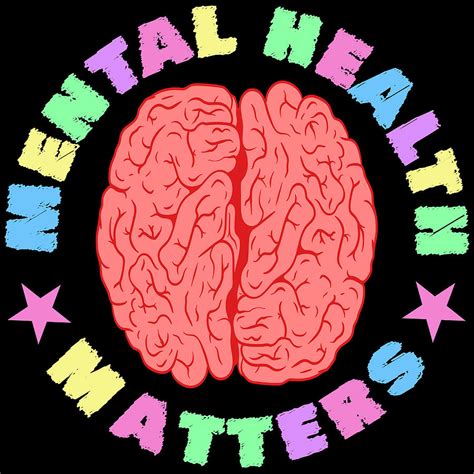 Mental Health Matters End The Stigma Tshirt Design Brain Psychologist