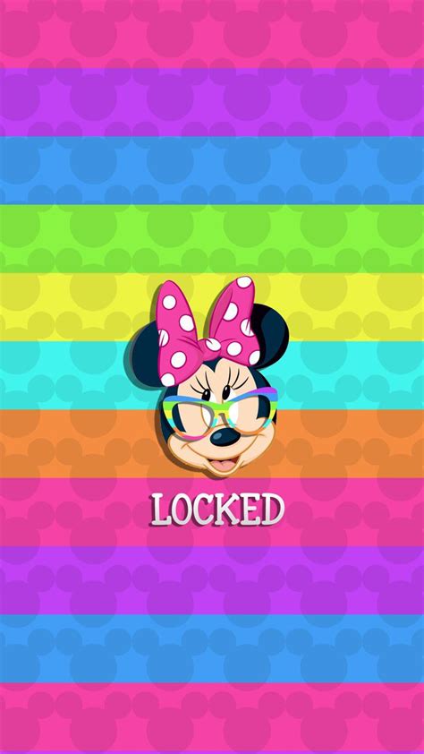 Minnie Mouse Wallpaper Rainbow Cute Iphone Samsung