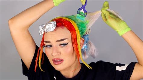 Finally Dying My Hair Rainbow I Tried Youtube