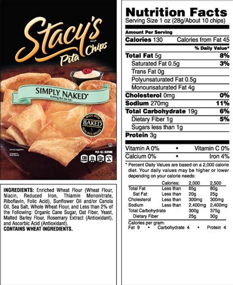 Stacy S Baked Pita Chips Sea Salt U Oz S