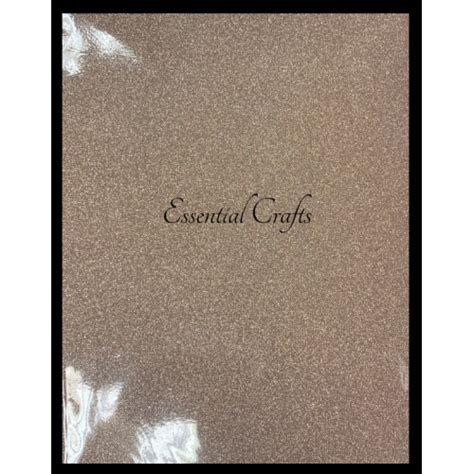 Double Sided Non Shed Glitter Card 250gsm Rose Gold A4 Single Sheet