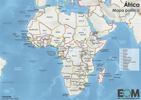 Mapa De Africa Paises Y Capitales